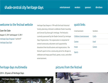 Tablet Screenshot of centralcityheritagedays.com